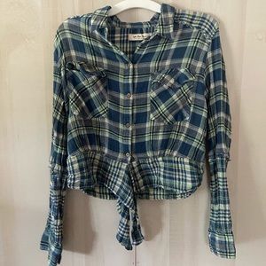 Free people plaid long sleeve!
